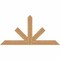 Ekena Millwork Saratoga Timber Gable Bracket, Western Red Cedar, 72"W x 36"H x 1 1/2"D x 5 1/2"F, 12/12 Pitch GBW072X36X0206SAR00SWR - alternate 1